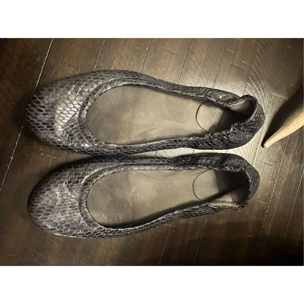 Stuart Weitzman Snakeskin Ballet Flats